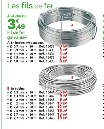 Provence Outillage Fil de fer plastifié vert offre
