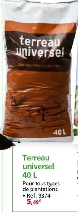 Provence Outillage Terreau universel offre