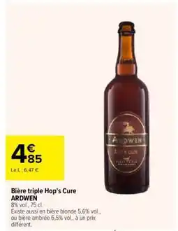Carrefour Bière triple Hop’s Cure ARDWEN offre