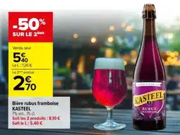 Carrefour Bière rubus framboise KASTEEL offre