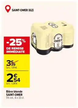 Carrefour Bière Blonde Saint-Omer offre