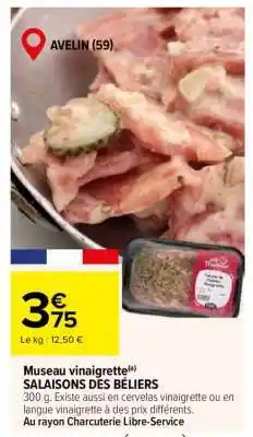 Carrefour Museau vinaigrette offre