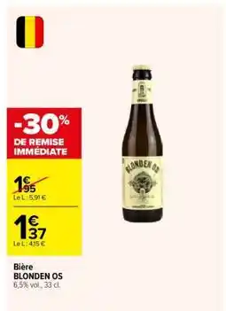 Carrefour Bière BLONDEN OS offre