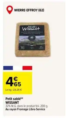 Carrefour Petit sablé WISSANT offre