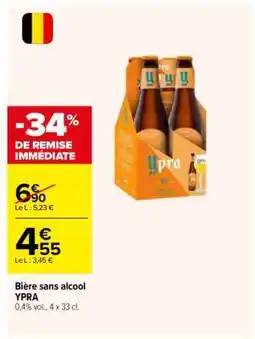 Carrefour Bière sans alcool YPRA offre
