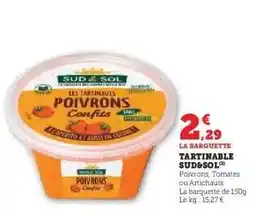 Hyper U TARTINABLE SUD&SOL offre