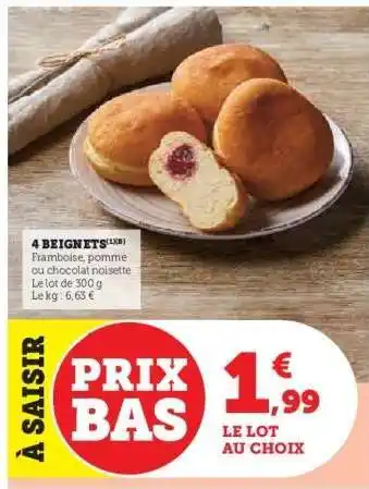 Hyper U 4 beignets offre
