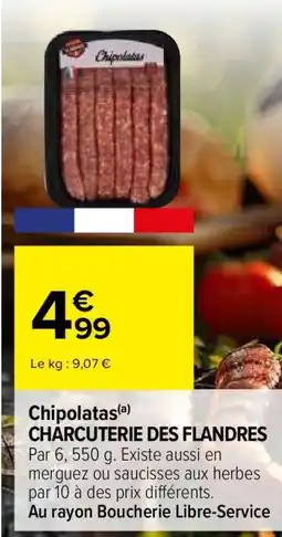 Carrefour Chipolatas offre
