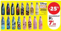 Hyper U Bouteille Isotherme Disney/Marvel offre