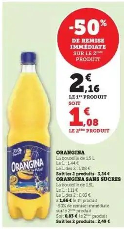Hyper U ORANGINA offre