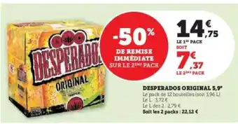 Hyper U Desperados Original 5,9° offre