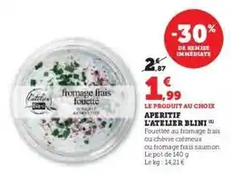 Hyper U Aperitif L'Atelier Blini offre