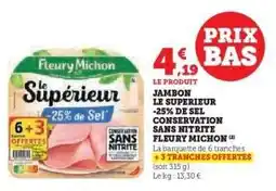 Hyper U Jambon Le Superieur offre