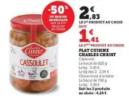 Hyper U Plat Cuisine Charles Christ offre