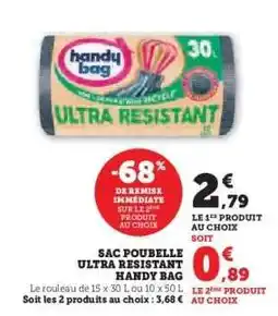 Hyper U Sac Poubelle Ultra Resistant Handy Bag offre