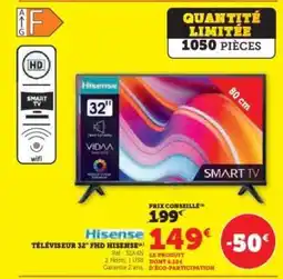 Super U Téléviseur 32 FHD Hisense offre