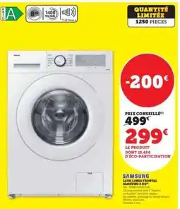 Super U SAMSUNG Lave linge frontal offre