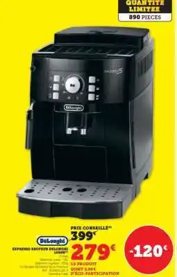 Hyper U EXPRESSO BROYEUR DE'LONGHI offre