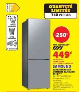 Super U Réfrigérateur Combiné Samsung 344 L offre