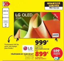 Hyper U TÉLÉVISEUR 55'' OLED 4K LG offre