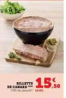 Hyper U RILLETTE DE CANARD offre