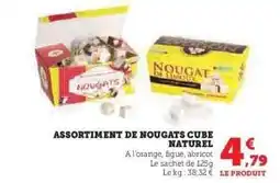 Hyper U ASSORTIMENT DE NOUGATS CUBE NATUREL offre