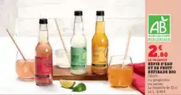 Hyper U KEFIR D'EAU ET DE FRUIT KEFIRADE BIO offre