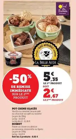 Hyper U POT CREME GLACÉE offre