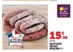 Hyper U Saucisse Sèche Perche offre