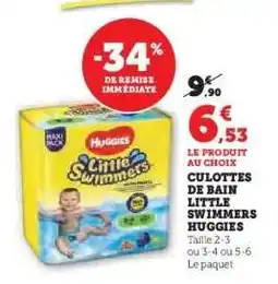 Super U Huggies Little Swimmers offre