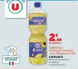 Hyper U 4 HUILES U offre