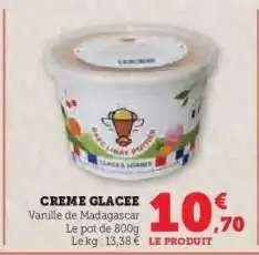 Hyper U Crème glacée offre