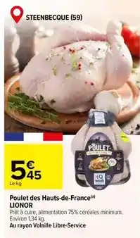 Carrefour Lionor - poulet des hauts-de-france offre