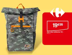 Carrefour Jurassic World Sac à dos isotherme offre