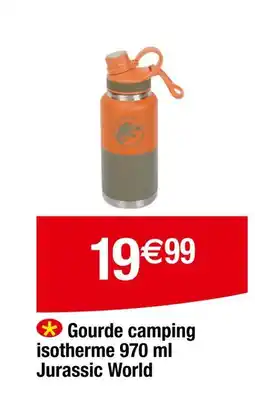 Carrefour Jurassic World Gourde camping isotherme offre