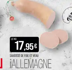 Match Saucisse de foie et veau offre