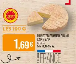 Match Munster fermier grand sapin aop offre