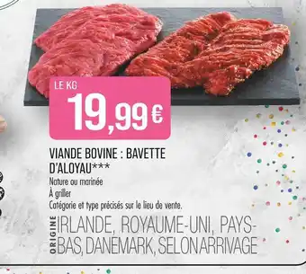 Match Viande Bovine : Bavette d'Aloyau offre