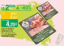 Match CARREFOUR EXTRA Assiette antipasti offre
