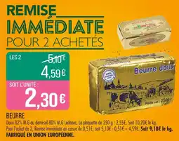 Match Beurre offre