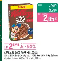 Match KELLOGG’S CÉRÉALES COCO POPS offre