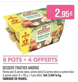 Match ANDROS Dessert fruitier offre