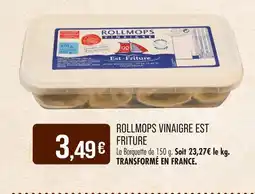 Match ROLLMOPS VINAIGRE EST FRITURE offre