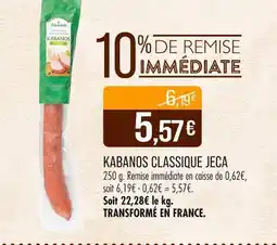 Match JECA Kabanos classique offre