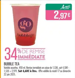 Match Bubble tea offre
