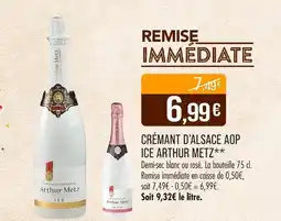 Match ARTHUR METZ** Crémant d'Alsace AOP Ice offre