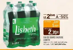 Match LISBETH Eau de source gazeuse offre