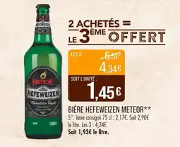 Match METEOR Bière Hefeweizen offre