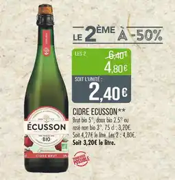 Match ECUSSON Cidre offre