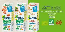 Match BJORG LE 2ÈME À -60% SUR LA GAMME DES BOISSONS VÉGÉTALES BJORG offre